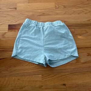 Light Blue Eyelet girls Shorts